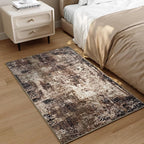Entrance Rugs Indoor 2x3 Brown Entry Rug Washable Abstract Coffee Small Area - Image 5
