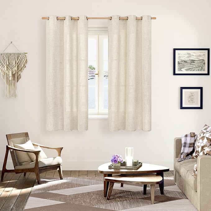 YoungsTex Linen Curtains 63 Inch Length - Image 2