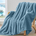 BEDELITE Striped Fleece Throw Blanket, Soft Cozy, Lightweight Warm, Machine by BEDELITE