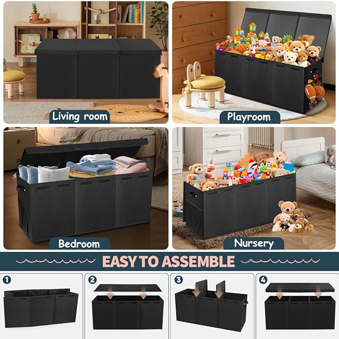 Extra Large Toy Box with Lids - Image 6