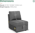 HONBAY Single Seat for Modular Sectional Sleeper Sofa - Image 3