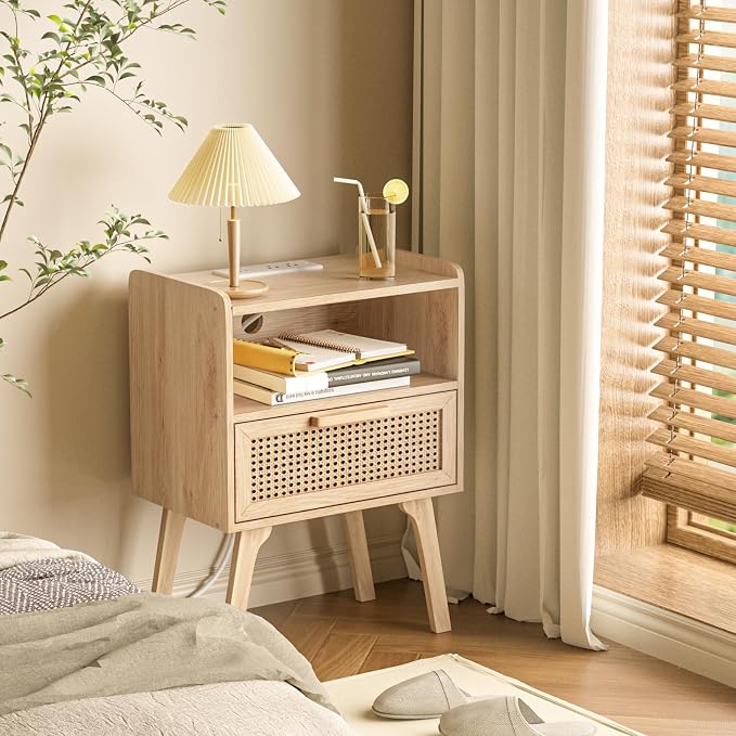 Lerliuo Rattan Nightstands Set of 2 - Image 8