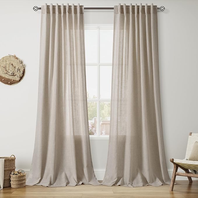 Cobblestone Curtains 90 Inches Long by Nanspring