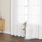 Furman Extra Long Sheer White Curtains 96 inches Long - Image 6