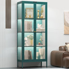 UNICOLY Display Cabinet with Glass Doors, Glass Display Cabinet with 8 Color by For30YearsWehavespecializedinsteelfurniture
