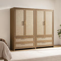 SICOTAS Larger Armoire Wardrobe Closet, Boho Armoire Clothes Organizer by SICOTAS