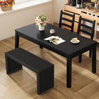 Bamboo Dining Bench, 35 inch Farmhouse Decor Indoor Kitchen Table Bench - Image 4