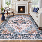 SERISSA 6x9 Washable Non Slip Boho Area Rug by SERISSAHomeDecorCollection