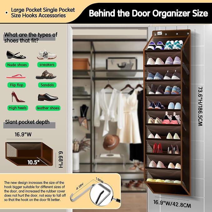Kotkn 10 Tier Over The Door Organizer - Image 2