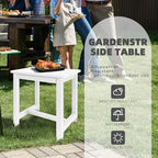 GARDENSTAR Adirondack Square Side Table, one-Tier Outdoor end Table, Patio Side - Image 4