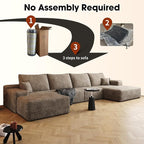 AUGOP 136" Sectional Couches for Living Room Modern Modular Sofa - Image 6
