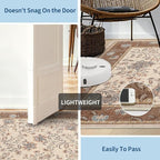 GarveeHome 5x7 Area Rug Brown Washable Rugs - Image 6