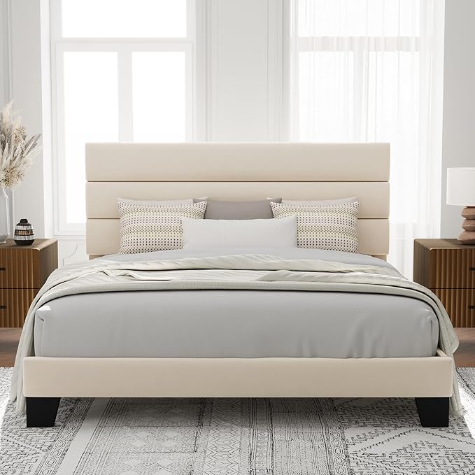 Allewie King Size Platform Bed Frame by Allewie