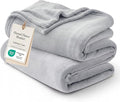 Bedsure GentleSoft Fleece Throw XL Blanket Light Grey by Unknown