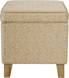 Homepop Home Decor | Medium Square Storage Ottoman - Image 9
