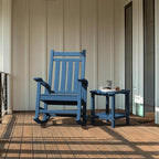 SERWALL Adirondack Table Set of 4, Outdoor Side Table- Blue - Image 5