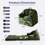 MAXYOYO Folding Sofa Bed with Backrest, Boneless Fold Out Couch Bed with Handle - Image 2