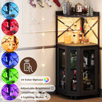 JKsmart Corner Bar Cabinet - Image 3