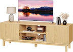PRAISUN 54 Inch TV Stand for 50, 55 Inch TV, Fluted Entertainment Center by PRAISUN