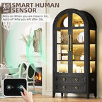 Vlsrka 71" Arched Display Cabinet - Image 5