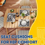 AAAAAcessories D-Shaped Chair Cushions, Machine-Washable Cover - Image 8