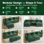 Expandable Modular Sectional Sofa - Image 6