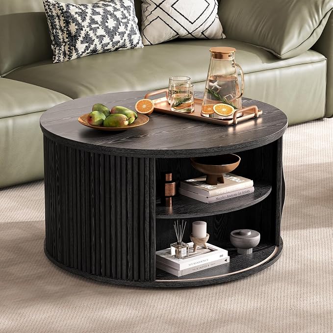 JOINICE 31.5" Round Lift Top Coffee Table - Image 6
