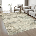 Area Rug Living Room: 3x5 Modern Washable Soft Carpet Ash Brown | by FXRHLP