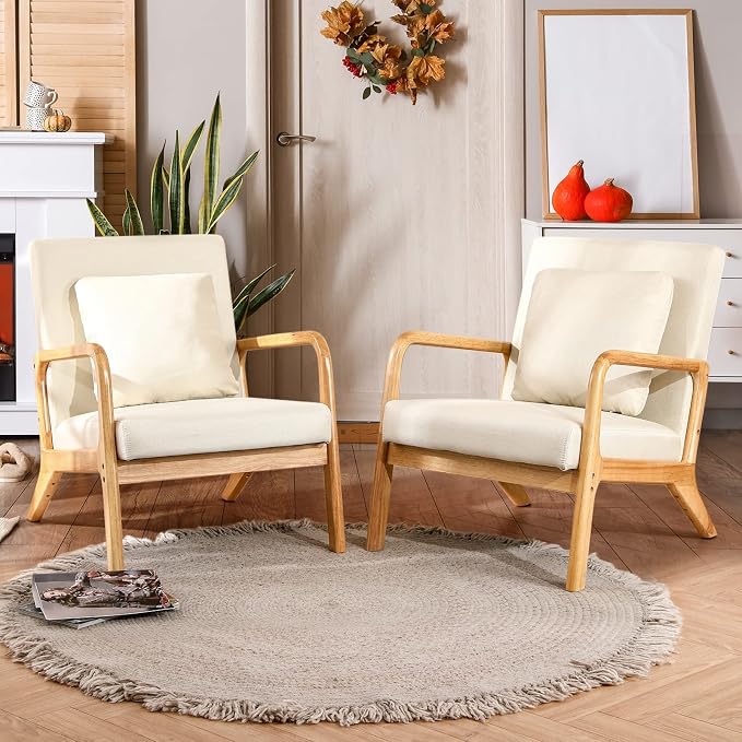 ELUCHANG Mid-Century Modern Accent Chair by ELUCHANG
