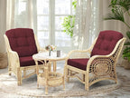 Malibu Lounge Living Accent Armchair Natural Rattan Wicker Handmade Design - Image 6