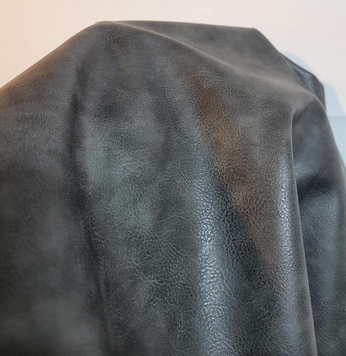 Soft Faux Vegan PU Leather by The Yard Synthetic Pleather 0.9 mm Nappa Yards by NATLeathers