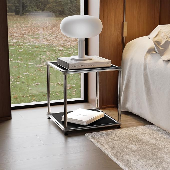 Modern Storage Cabinet Nightstand Versatile Free-Standing Organizer - Image 2