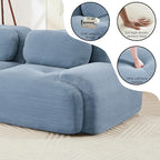Boneless Sectional Couch, No Assembly Required, 152.7” U Shaped Modular Cloud - Image 7