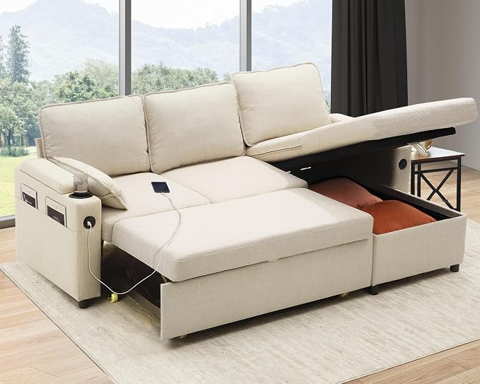 DURASPACE Sofa Bed Sleeper Pull Out 2 in 1 Sectional Sleeper Sofa Couches by DURASPACE