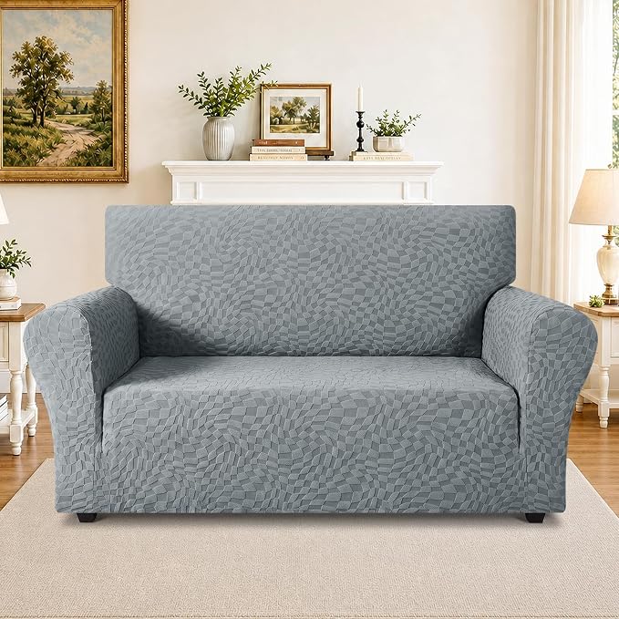 ZNSAYOTX 1 Piece Stretch Loveseat Covers - Image 2