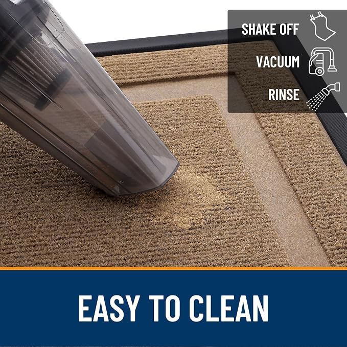 OLANLY Front Door Mat Outside 71x23, All-Season Heavy-Duty Rubber Doormat | - Image 6