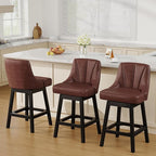YaFiti Swivel Bar Stools Set of 2, 26 Inch Counter Height Bar Stools - Image 7