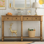 Merax Retro Console Table Sofa Table - Image 3
