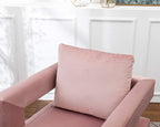 Roundhill Furniture Lenola Upholstered Accent Arm Chair - Image 11