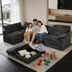 Upgrade Boneless Couch with Storage, Extra Deep&High Seat Modular Sectional - Image 2