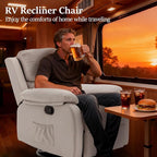 Korser Recliner Chair, 360 Swivel Rocker Chair - Image 7