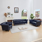 QHITTY 3 Piece Living Room Set, Sectional Chesterfield Sofa Chair Contemporary - Image 7