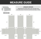 Genina Waterproof Reclining Couch Cover 3 Seat, Recliner Sofa Covers Non-Slip - Image 5
