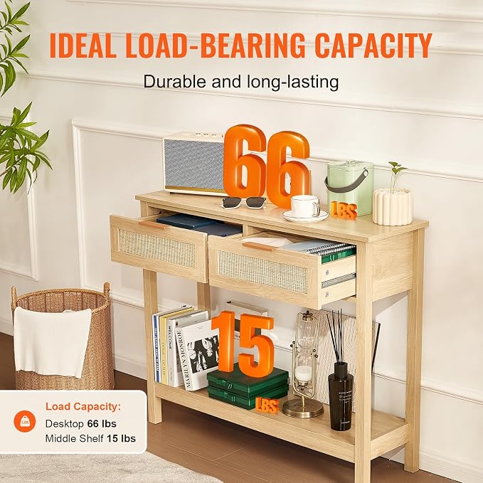 VEVOR Rattan Console Table - Image 5