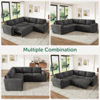 HONBAY Modular Sectional Sleeper Sofa - Image 6