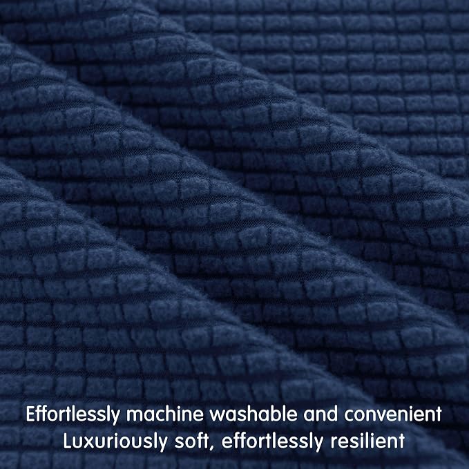 Hokway Stretch Couch Cushion Covers, 3 Piece Individual Sofa Cushion - Image 5