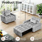Sleeper Chair, Pull Out Chair Sleeper - Image 4