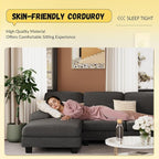 JUMMICO Sectional Couches for Living Room, U Shaped Couch - Image 3