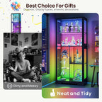 71” Glass Display Cabinet with RGB Light - Image 7