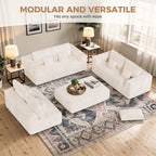 Luxanimarion 136'' Large Sectional Cloud Couches - Image 3